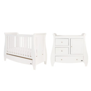 Breeze Wooden Swinging Crib For Baby To 6 Months White Pine