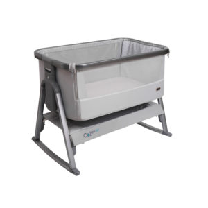 Tutti Bambini CoZee Air Bedside Crib - Space Grey and Slate