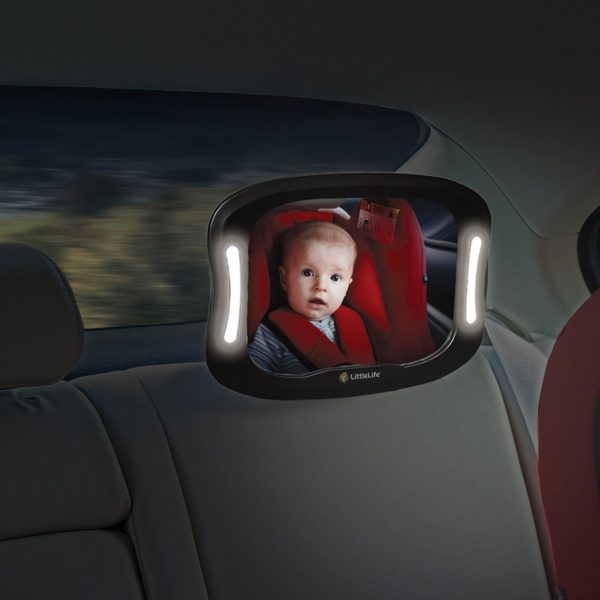 L16100 Baby Car Mirror With Light 2