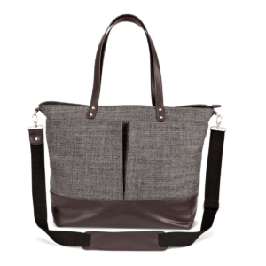 Donya Changing Bag with Removable Purse, Changing Mat and Insulated Bottle Holder - Chestnut