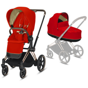 Cybex e-PRIAM Stroller with Carrycot Autumn Gold