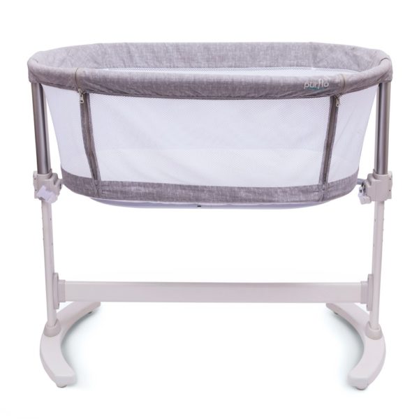Grey Bedside Crib 1 1