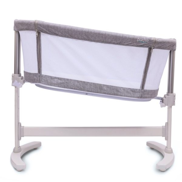 Grey Bedside Crib 4 1