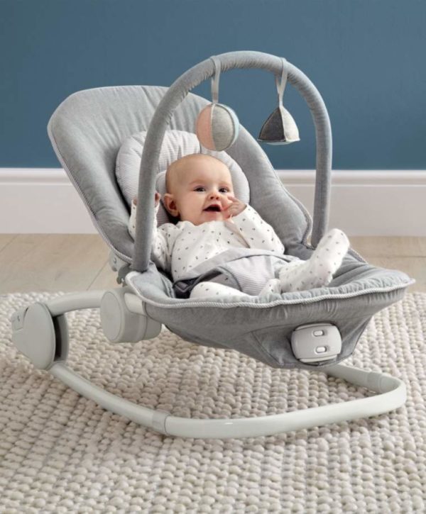 Wave Rocker Baby Bouncer Chair – Grey Melange
