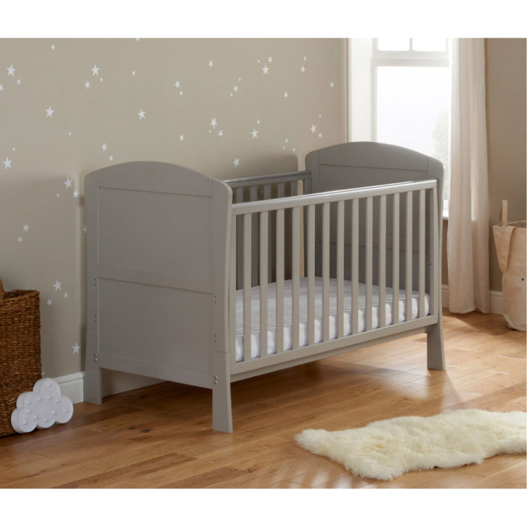 Babymore Aston Drop Side Cot Bed Grey Babyland