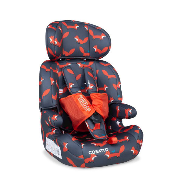 Cosatto Zoomi Group 1 2 3 Car Seat Charcoal Mister Fox 3 Rgb