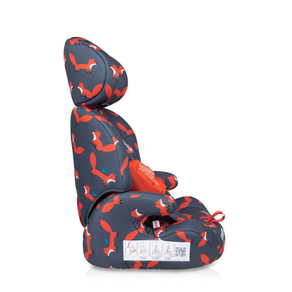Cosatto Zoomi Group 1 2 3 Car Seat Charcoal Mister Fox 4 Rgb