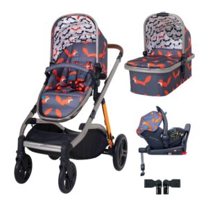 Cosatto Wow XL i-Size Travel System Bundle Charcoal Mister Fox