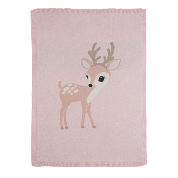 Felicity Fawn Knitted Blanket
