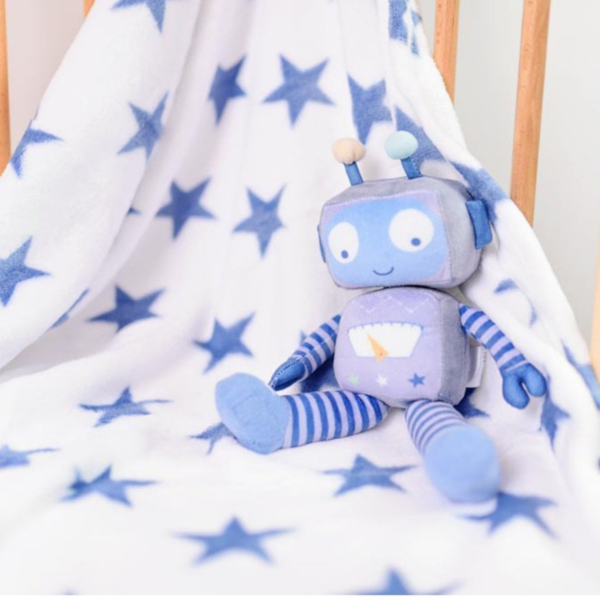 Bizzi Growin Robot + Blanket Gift