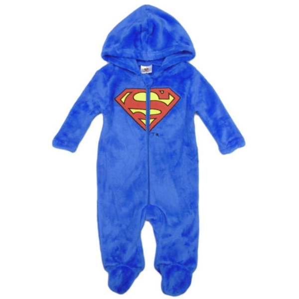 Baby Superman Plush Fleece Onesie:all In One