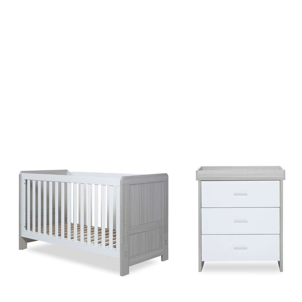 Ickle Bubba Pembrey Cot Bed and Changing Unit/Chest Babyland
