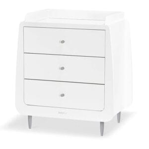 Snuzkot skandi changing unit white silver birch (2)