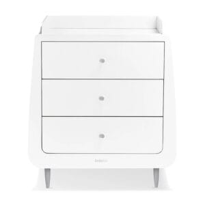 Snuzkot skandi changing unit white silver birch