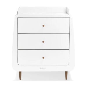 Snuzkot skandi changing unit white walnut