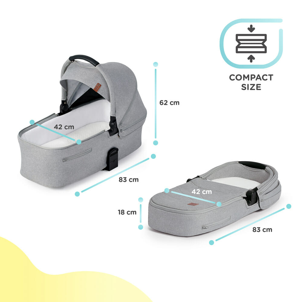 Kinderkraft Everyday Cabriofix i-Size & Base Travel System - Light
