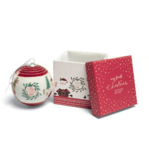 Mamas & Papas My First Xmas 2021 Bauble - Red