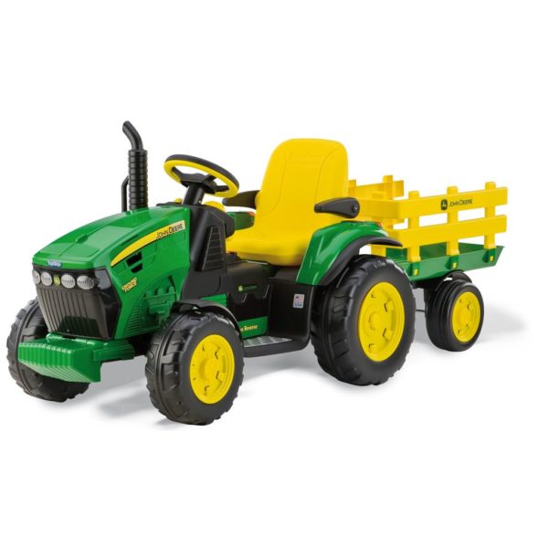 Peg Perego - Electric Tractor John Deere Ground Force with Trailer