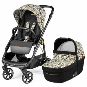 Peg Perego Veloce Stroller and Carrycot Graphic Gold