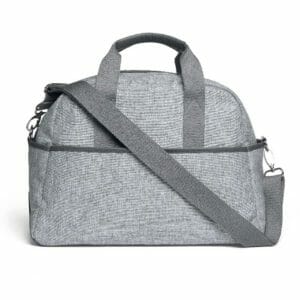 Mamas papas bowling style changing bag with bottle holder skyline grey back 01157.1611059639
