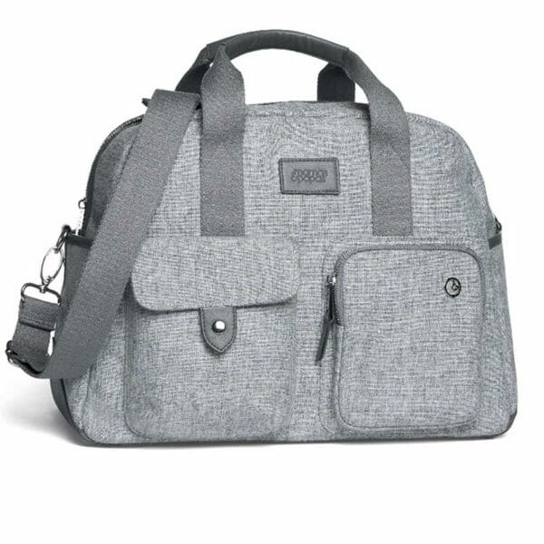 Mamas papas bowling style changing bag with bottle holder skyline grey bag 77002.1611059638