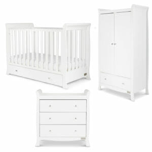 Ickle Bubba Snowdon 4 in 1 Mini Cot Bed with Wardrobe and Changing Unit