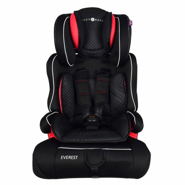 Cozy n Safe Everest Group 1/2/3 Child Car Seat - Black/Red
