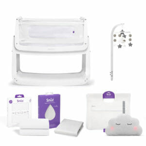 SnuzPod⁴ Bedside Crib Complete Bundle - White