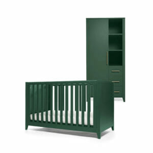 Mamas & Papas Melfi 2 Piece Cotbed Set with Storage Wardrobe - Green