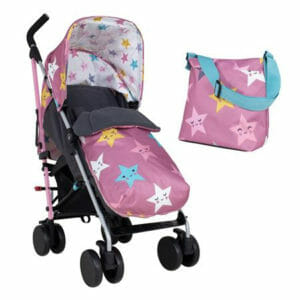 Cosatto Supa 2 Stroller Happy Hush Stars with Changing Bag
