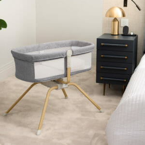 Babymore Air Motion Gliding Crib - Slate