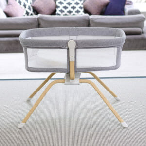 Babymore Air Motion Gliding Crib - Slate