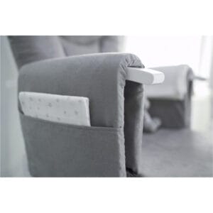 Obaby Reclining Glider Chair And Stool White Grey (5)