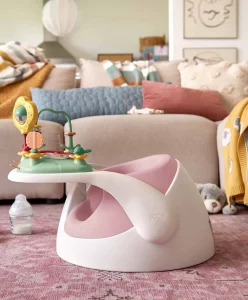 Snug floor seat with activity tray – blossom2