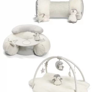 Mamas & Papas Wish Upon a Cloud Playmat Bundle with Tummy Time Roll, Sit & Play