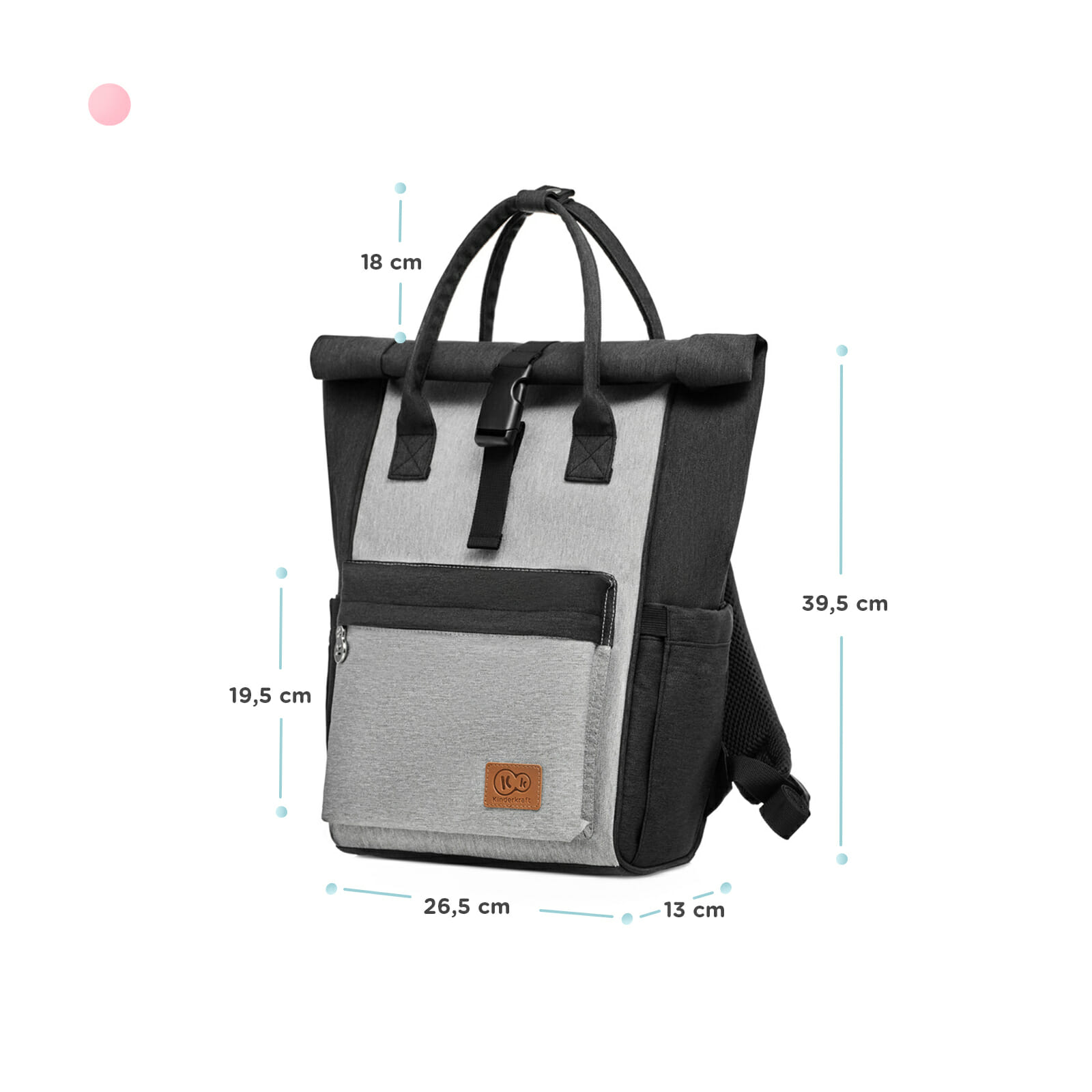 Kinderkraft Backpack MOONPACK - Grey