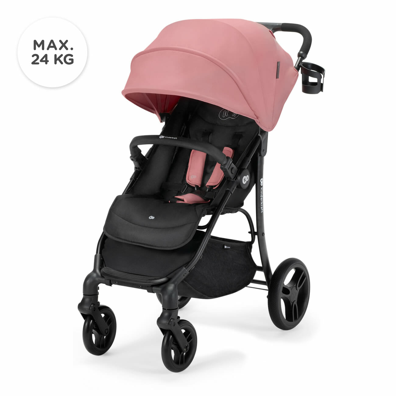 Kinderkraft Pushchair TRIG 2 - Pink - Babyland Fife