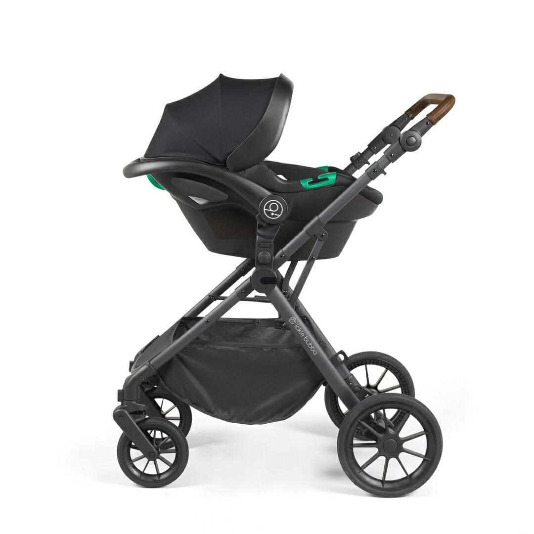 Ickle Bubba Cosmo i-Size Travel System With Stratus Car Seat and Isofix Base Graphite Grey
