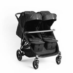Roma Gemini Double Stroller Jet Black
