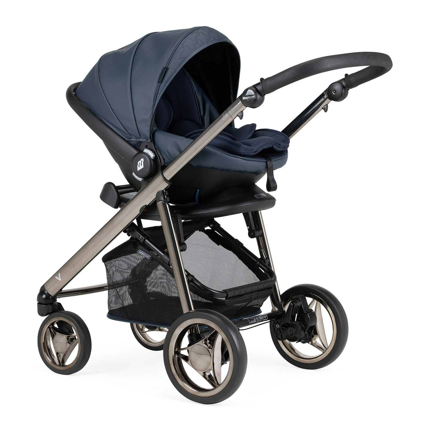 Bebecar V-Pack Combination with Car Seat and KITLA3 - Naval