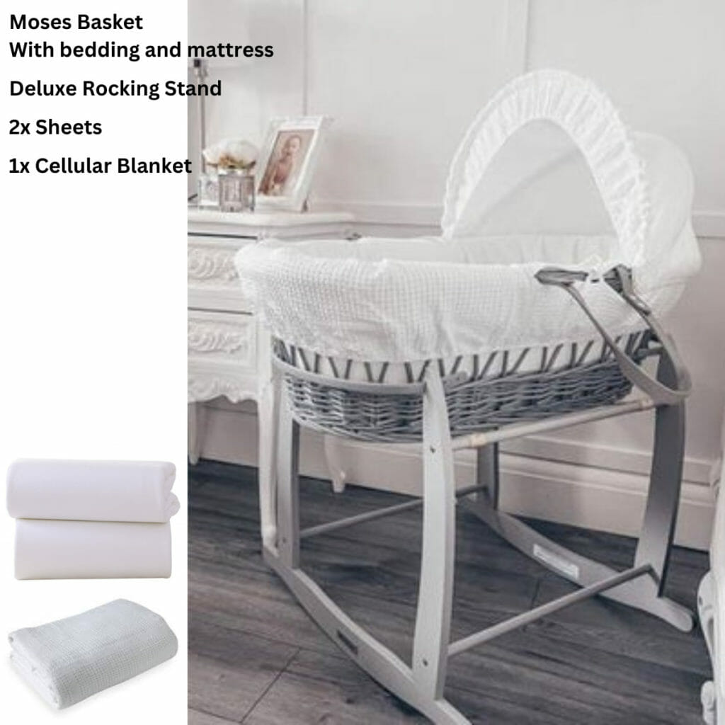 Grey Cuddles Collection Moses Basket Stand Cuddles Collection Grey