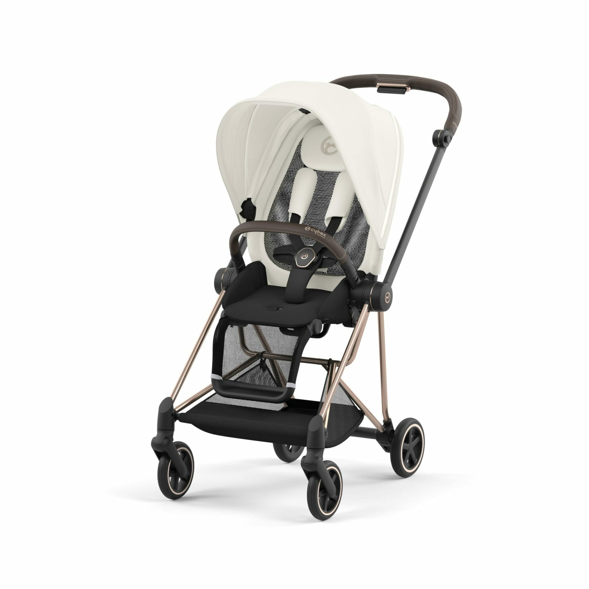 Cybex Mios Rose Gold Frame Off White (1)