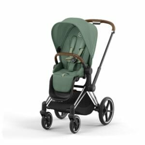 Cybex priam chrome brown frame leaf green