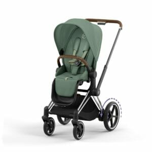 Cybex epriam chrome brown frame leaf green