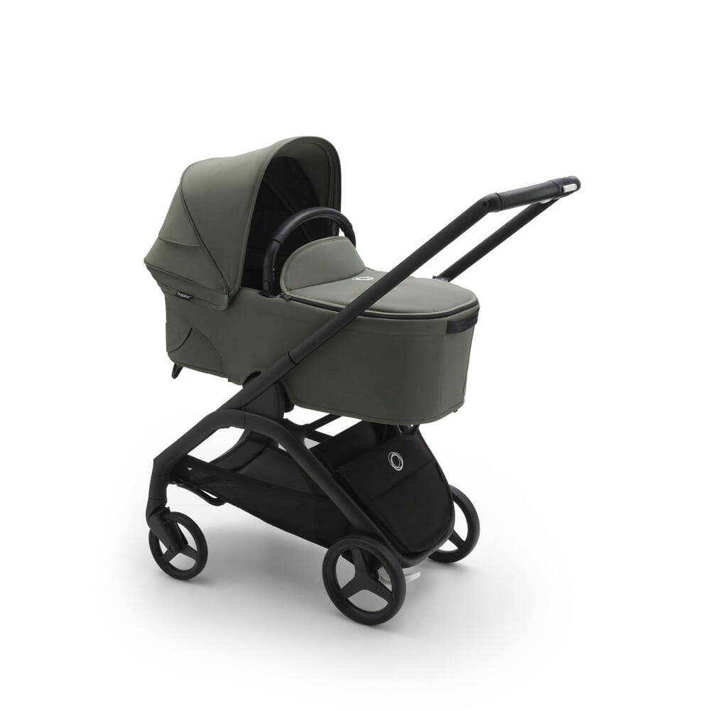 Bugaboo Dragonfly Stroller and Carrycot - BLACK/FOREST GREEN-FOREST GREEN