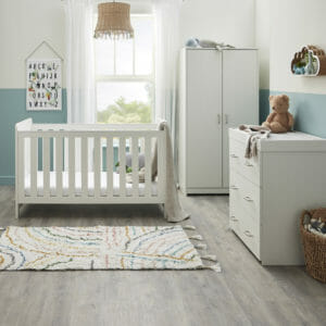 Caro 3 Piece Room Set WHITE WASH