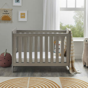 Caro mini cot bed grey wash 3