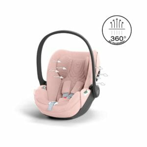 Cybex CLOUD T i Size Car Seat Peach Pink PLUS