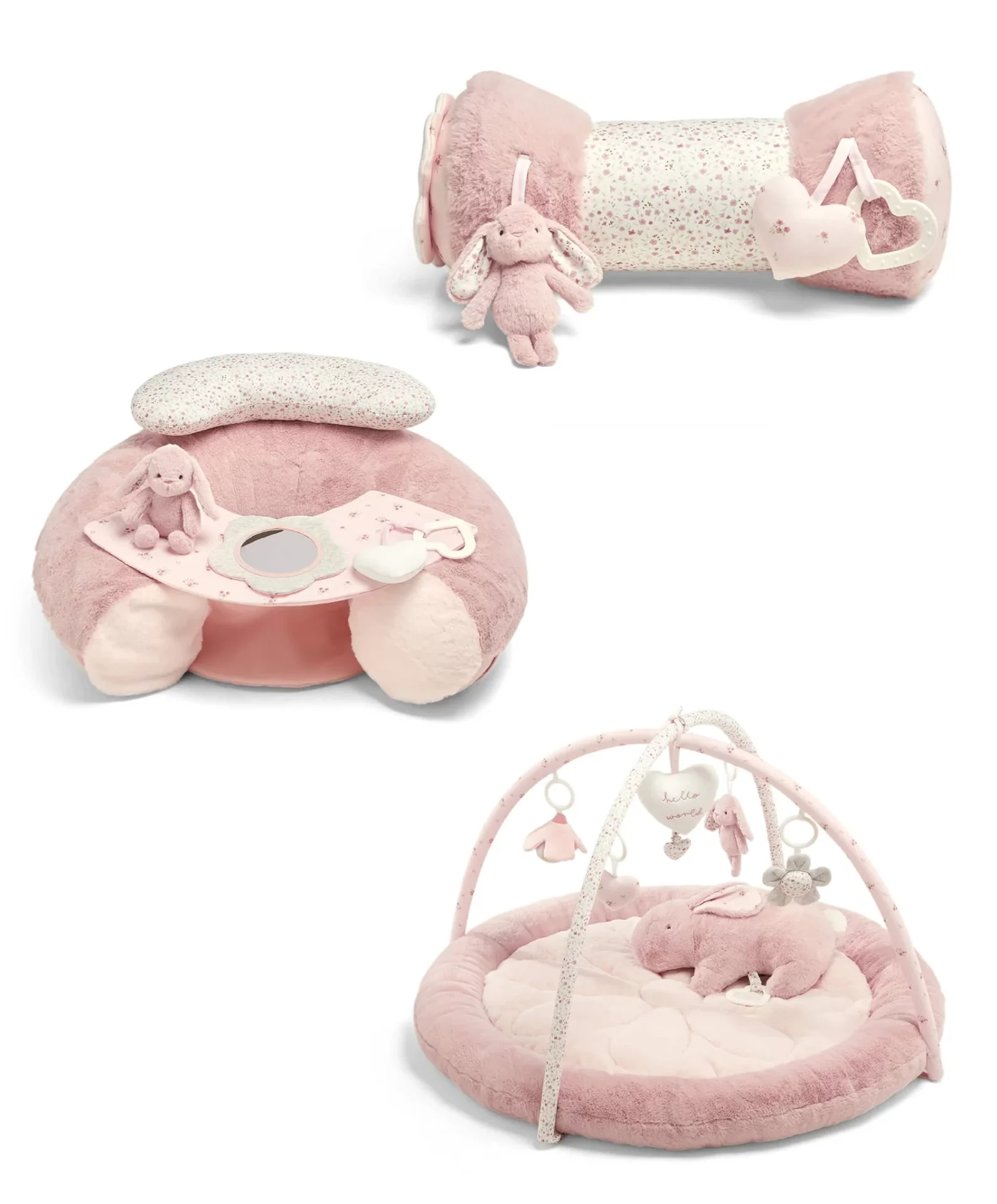Mamas & Papas Welcome To The World – Pink Playgym, Tummy Time