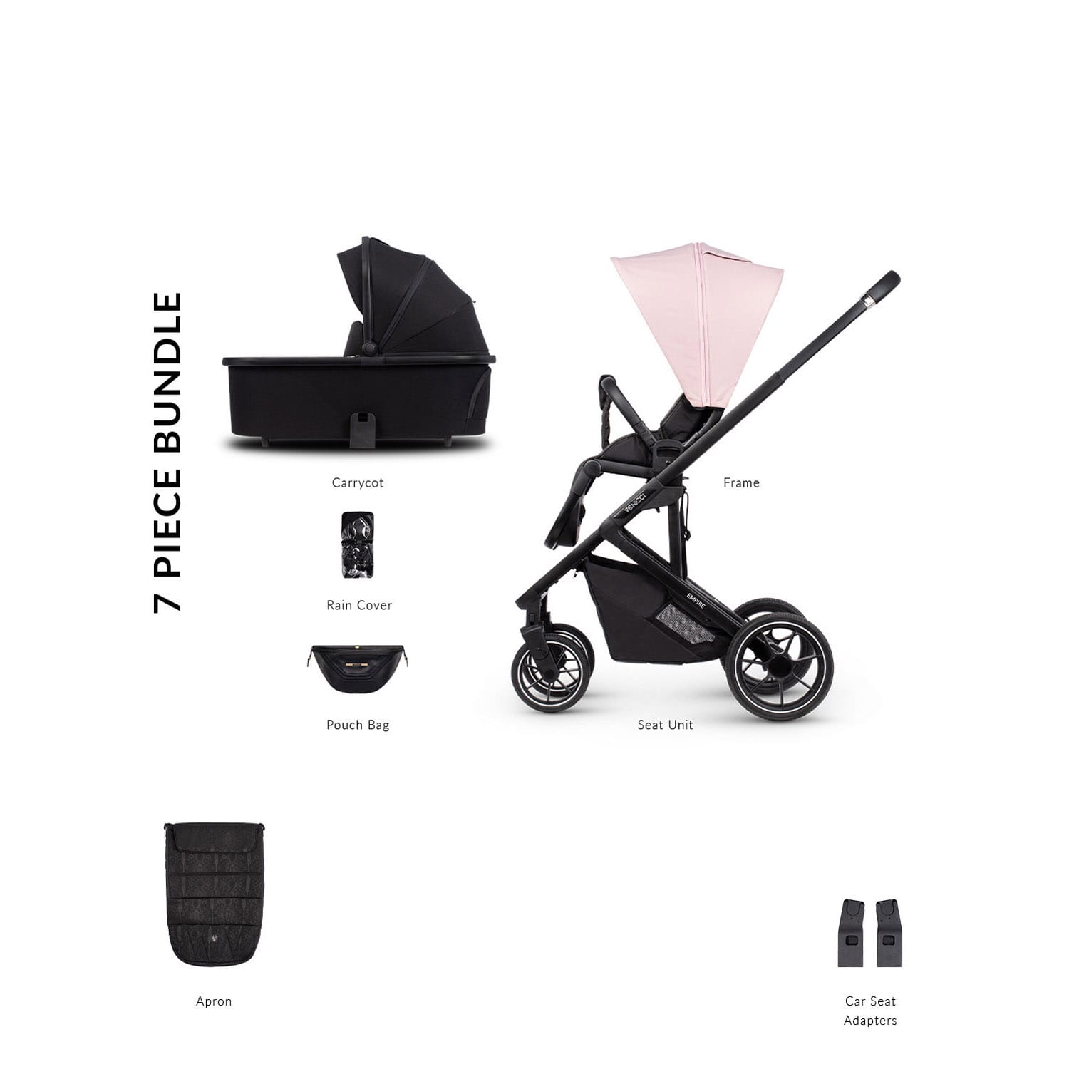 Venicci Empire 2in1 - Silk Pink